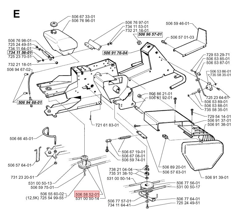 Poulie moteur R11, R11 Bio, R11C, R11R, 850, 970, FR13, FR2111M, 2113