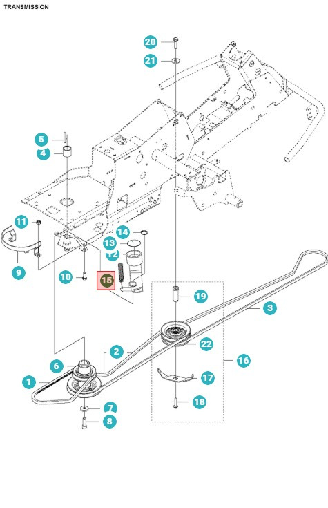 Tendeur de courroie à ressort