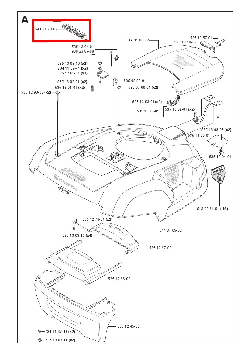 Autocollant d'avertissement