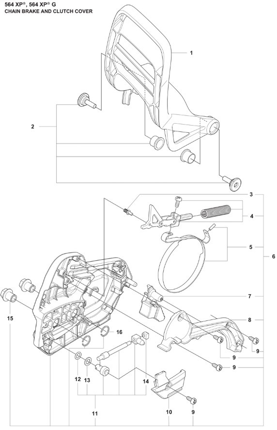 Guide-chaîne 564Xpg