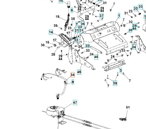 Câblage supérieur - Commandes Rato