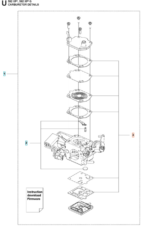 Kit Joints Husqvarna 592XP, 592XPG