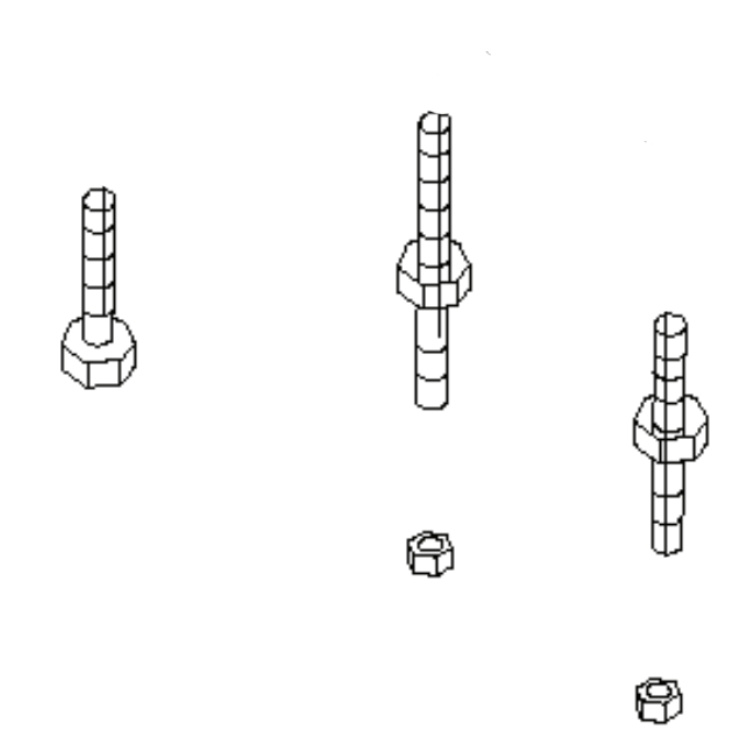 Kit d'installation boulons et écrous 5295951-01