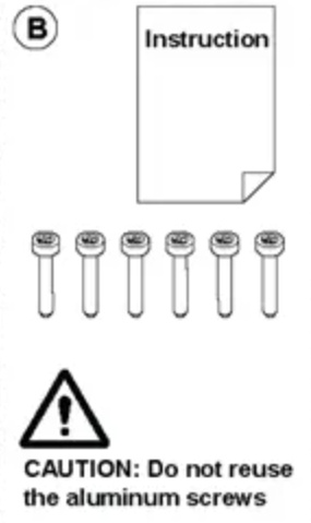 Kit Vis Aluminium 6 Pieces 5298672-01