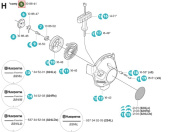 Démarreur Husqvarna 324RX, 524R, 524LK Démarreur Husqvarna 324RX, 524R, 524LK