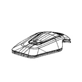 Partie de décoration de la couvercle Partie de décoration de la couvercle