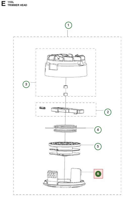 Couvercle inférieur Husqvarna 110iL