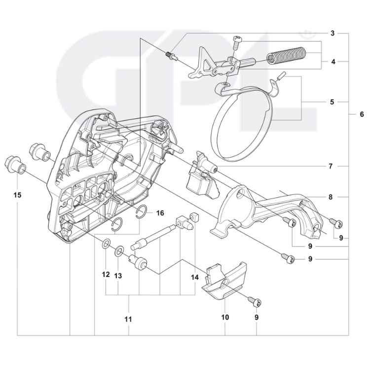 Couvercle d'embrayage 564XPG