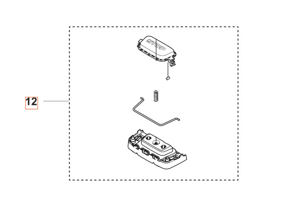 BOUTON Stop Automower Nera
