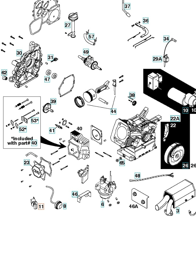 Ensemble de démarrage à clé 5324249-54