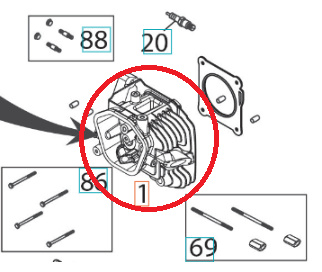 Capuchon supérieur 5324292-54