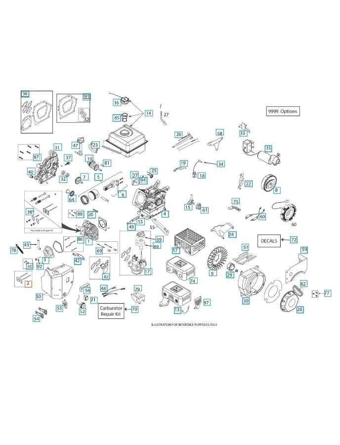 Kit de poussoirs à tige de poussée (inclus 5324296-06