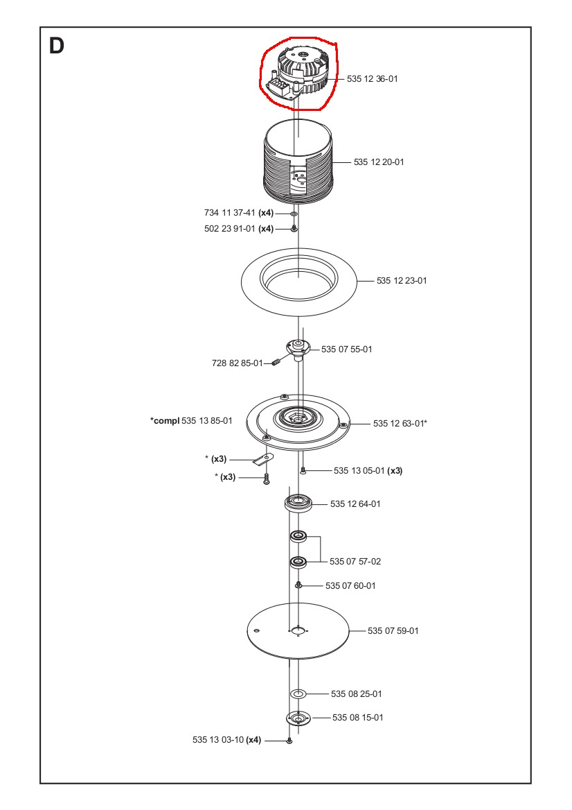 Moteur de coupe 220AC, 230ACX, R160