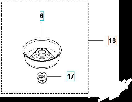 Support Cup Kit de pièces de rechange 5353344-01