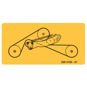 Tension de la courroie autocollante Tension de la courroie autocollante