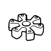 Bride de pignon plus grande pour amortisseur Bride de pignon plus grande pour amortisseur