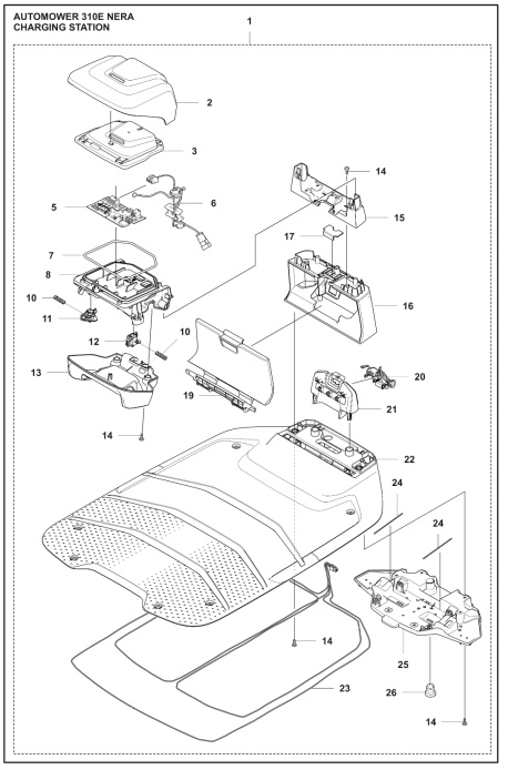 Antenne station de charge Automower NERA