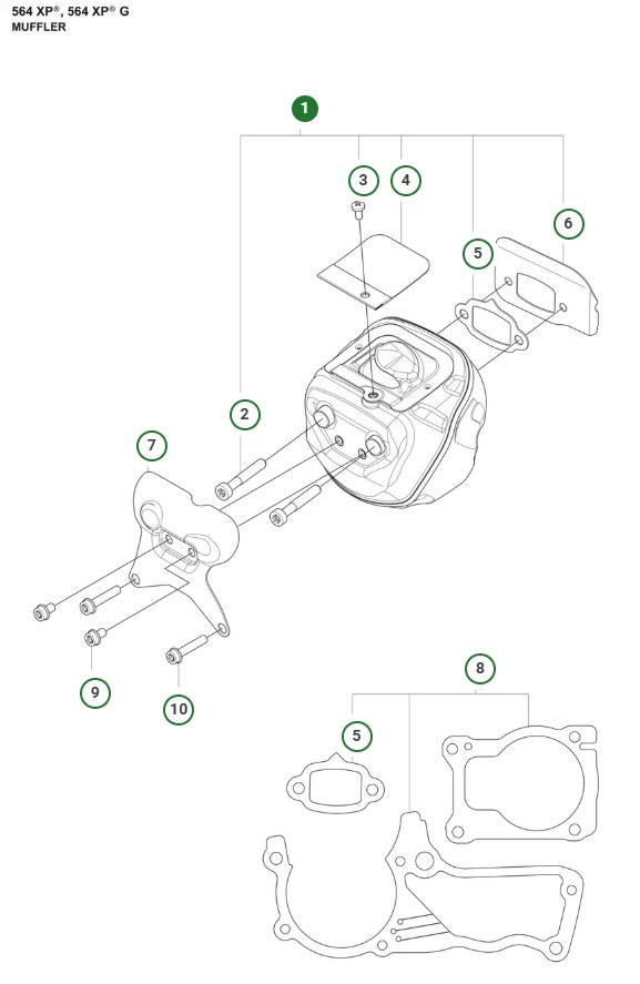 Kit silencieux 564XPG