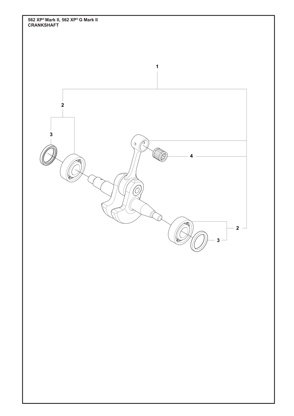 Kit vilebrequin grand Sms 562Mk 5368995-02