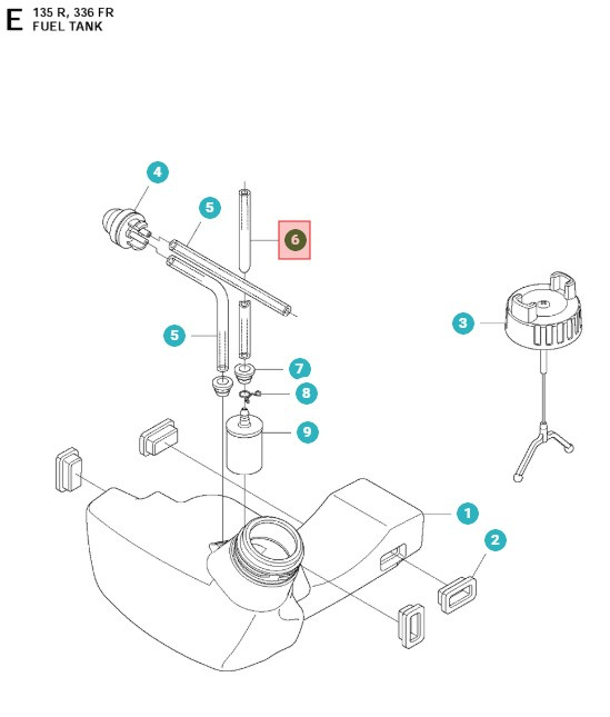 Tuyau de carburant 5370523-01