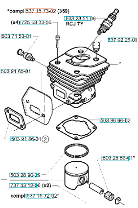 Cylindre 357XP, 359, CS2156, CS2159