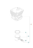 Cylindre Kpl Husqvarna 353, Jonsered CS2147, CS2152 Cylindre Kpl Husqvarna 353, Jonsered CS2147, CS2152