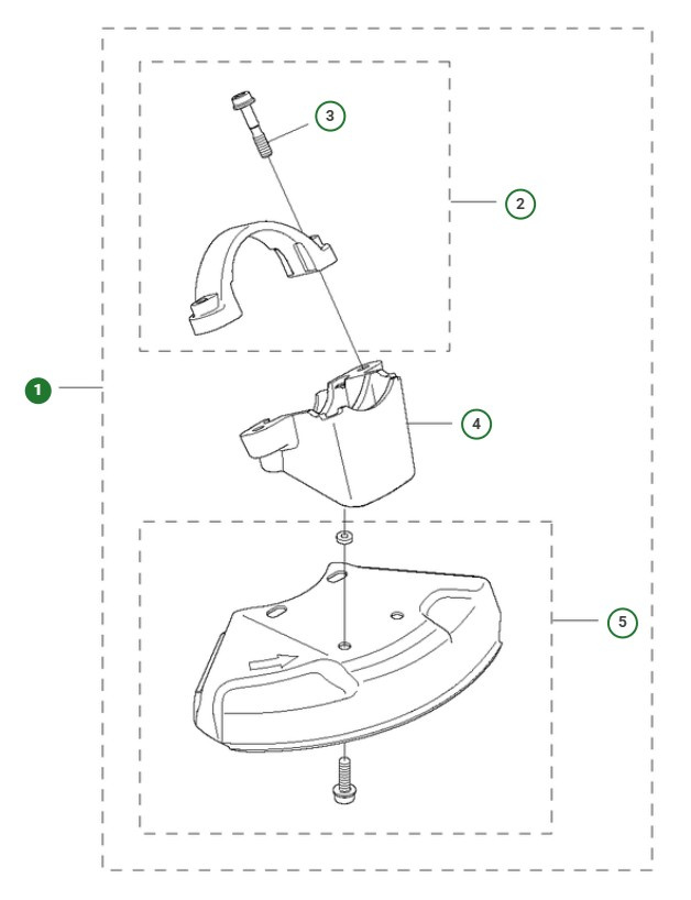 Protection de lame avec adaptateur, 200 mm