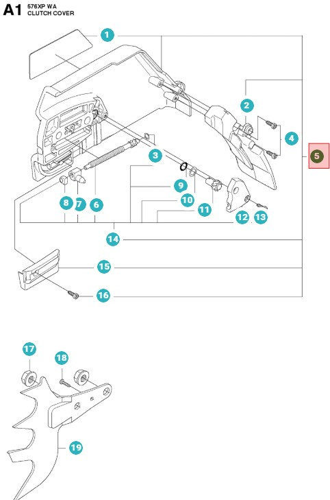 Carter D'Embrayage Husqvarna 576XP, 576XPG
