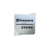 Autocollant de démarrage Husqvarna 252RX Autocollant de démarrage Husqvarna 252RX