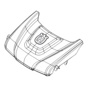 Couverture avant avec Husqvarna Dec 5375696-02 Couverture avant avec Husqvarna Dec 5375696-02