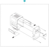Boîtier pour batterie Husqvarna B70 Boîtier pour batterie Husqvarna B70