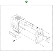 Boîtier pour batterie Husqvarna B140 Boîtier pour batterie Husqvarna B140