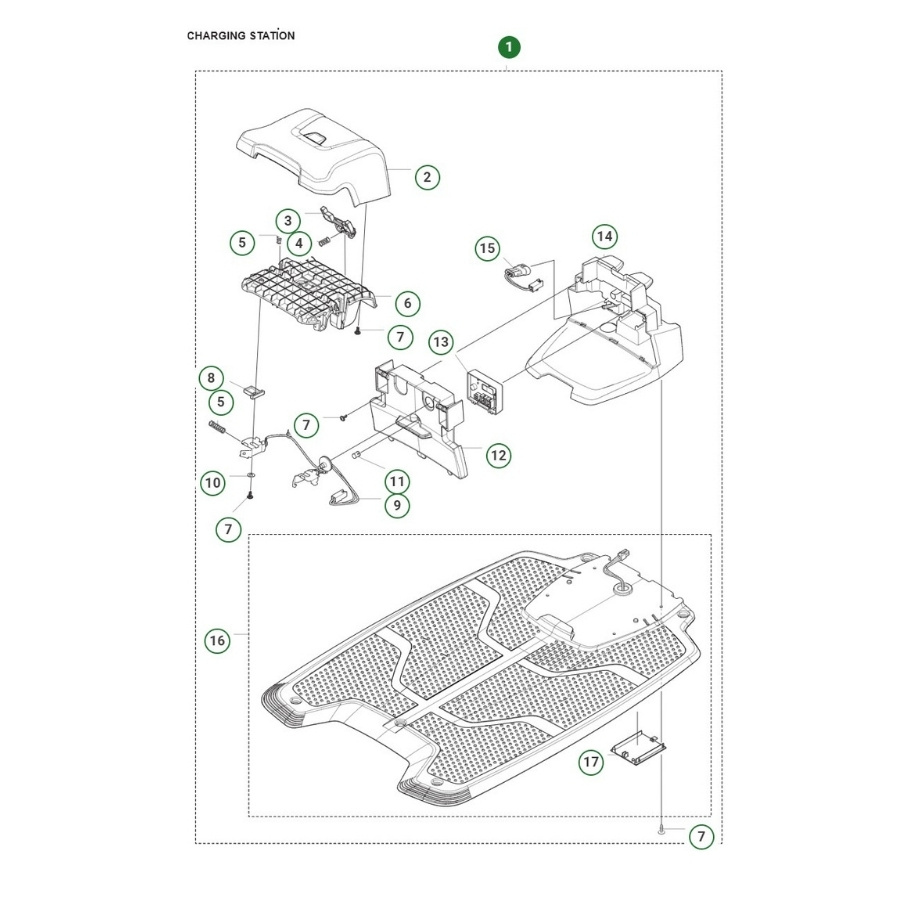 Station de charge Automower R6V, 308V, 312V