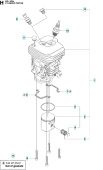 Cylindre Husqvarna 445, Jonsered CS2245 Cylindre Husqvarna 445, Jonsered CS2245