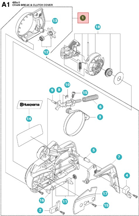 Carter D'Embrayage Husqvarna 135, 435E, 440E