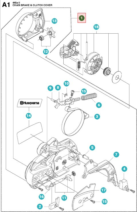 Carter D'Embrayage Husqvarna 445, 450, 455 E-series