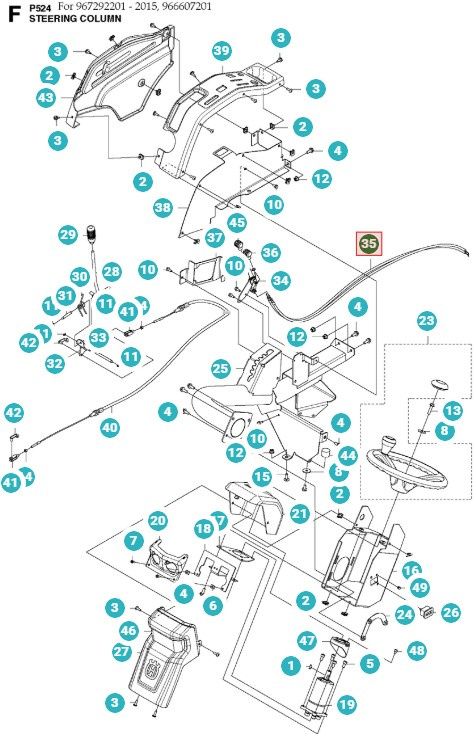 Fil Husqvarna P524, P524X