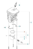 Segment De Piston Husqvarna 135, 140, 435, 440 Segment De Piston Husqvarna 135, 140, 435, 440
