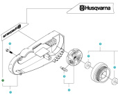 Autocollant, protège-courroie Autocollant, protège-courroie