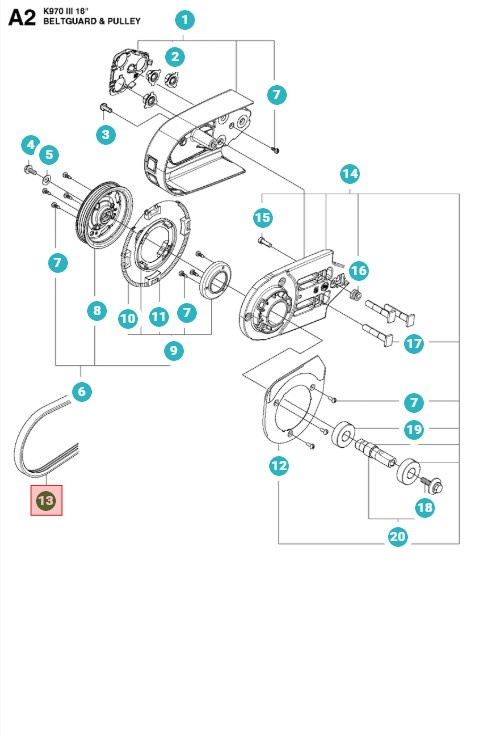 Sangle Husqvarna K970