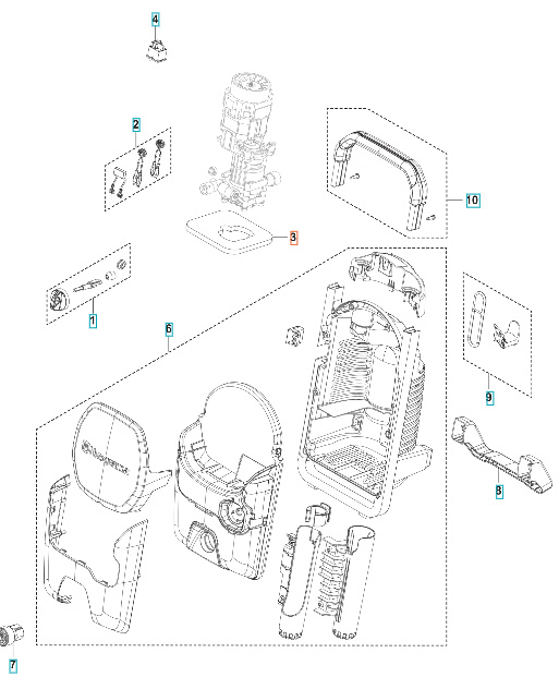 Couvercle de moteur en mousse de joint 5460899-01