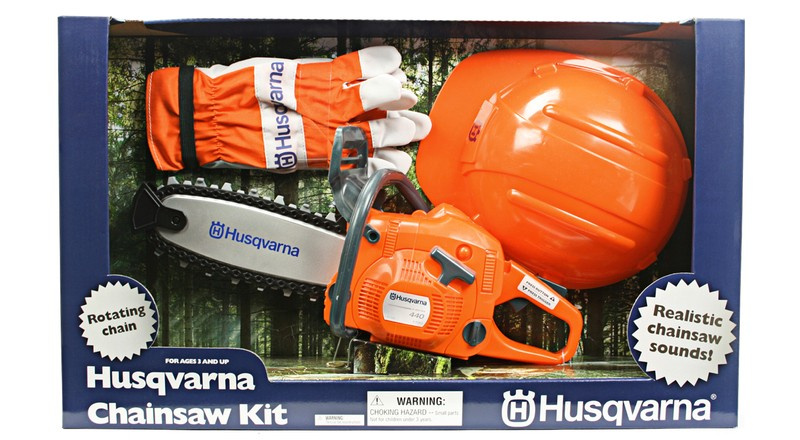 Kit forestier Husqvarna pour enfants – tronçonneuse, casque, gants