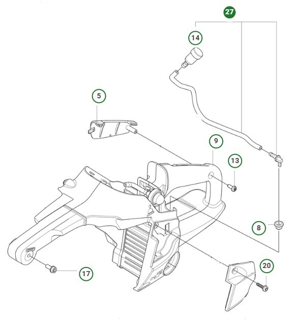 Ensemble tuyau de reniflard 540Xp Mark