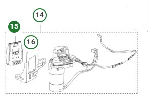 Support de batterie Husqvarna HS166AE