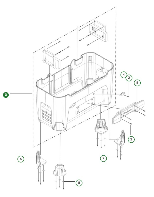 Kit de pièces détachées pour boîtier