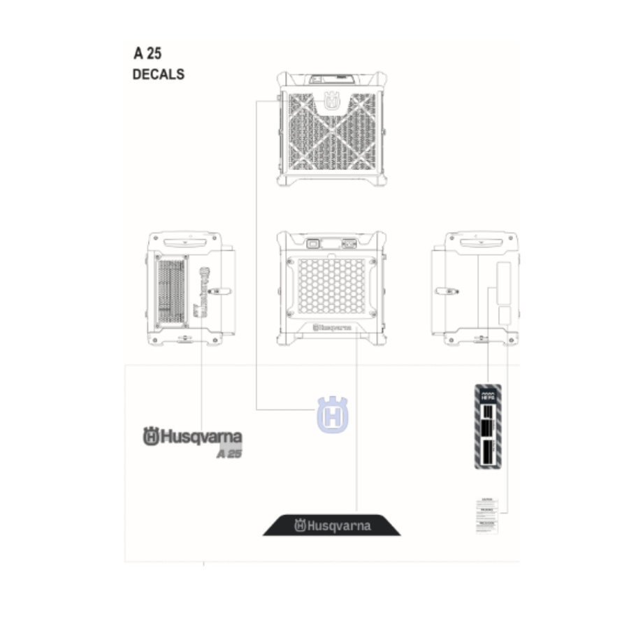 Kit d’autocollants A25 EU/ROW