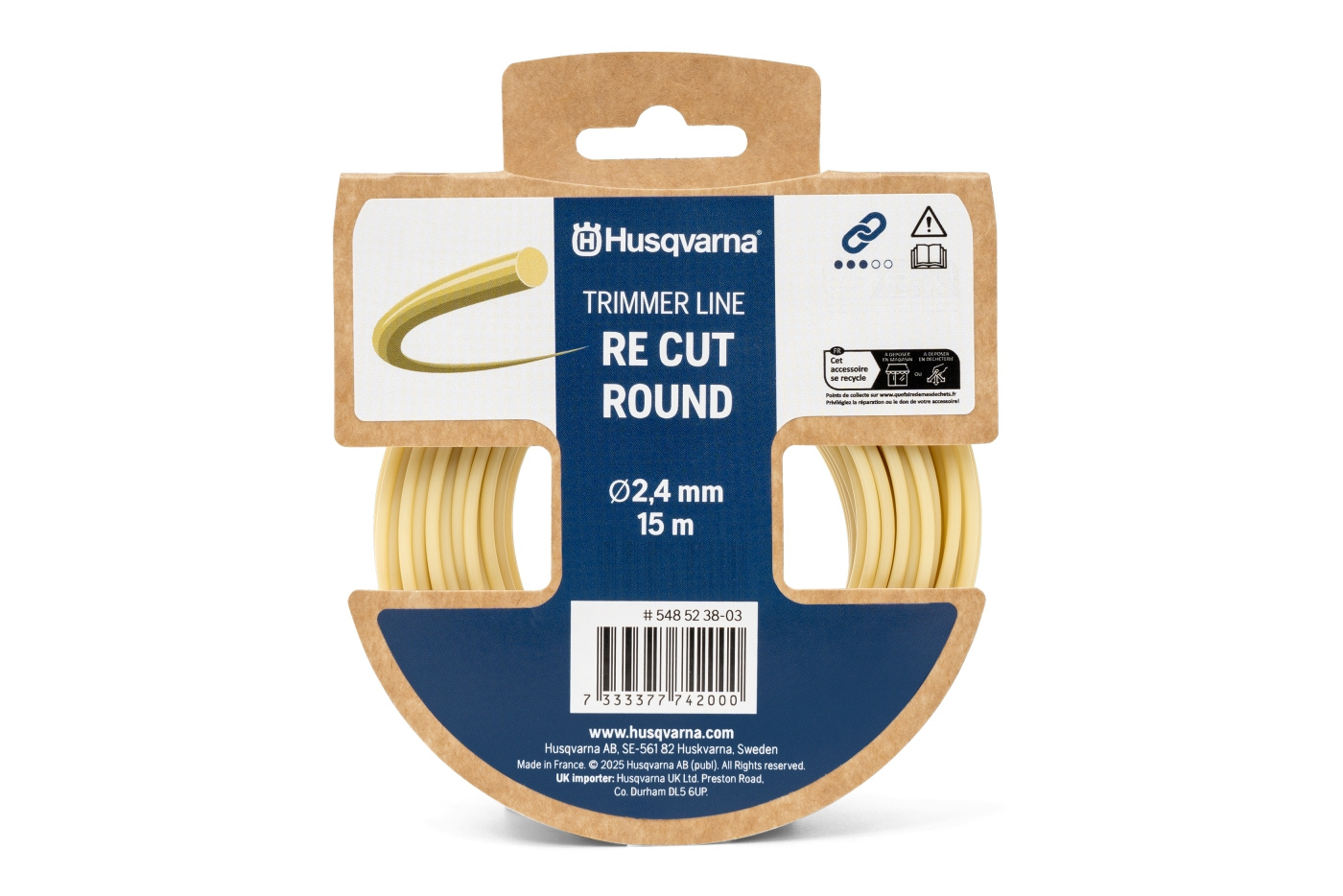 Recoupe du fil de coupe-bordures Husqvarna