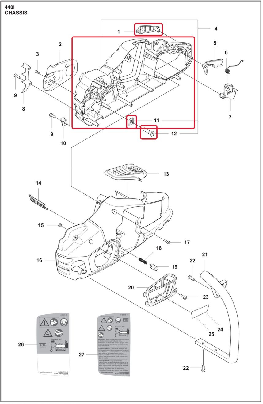 Assemblage latéral d'embrayage hyperion de châssis