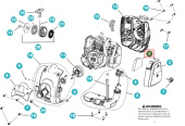 Filtre à air Husqvarna 122R, 122C, 122LK, 129R, 129C, 129LK Filtre à air Husqvarna 122R, 122C, 122LK, 129R, 129C, 129LK
