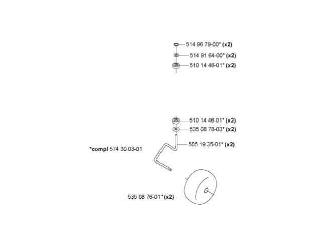 ROUE complete 260/265ACX